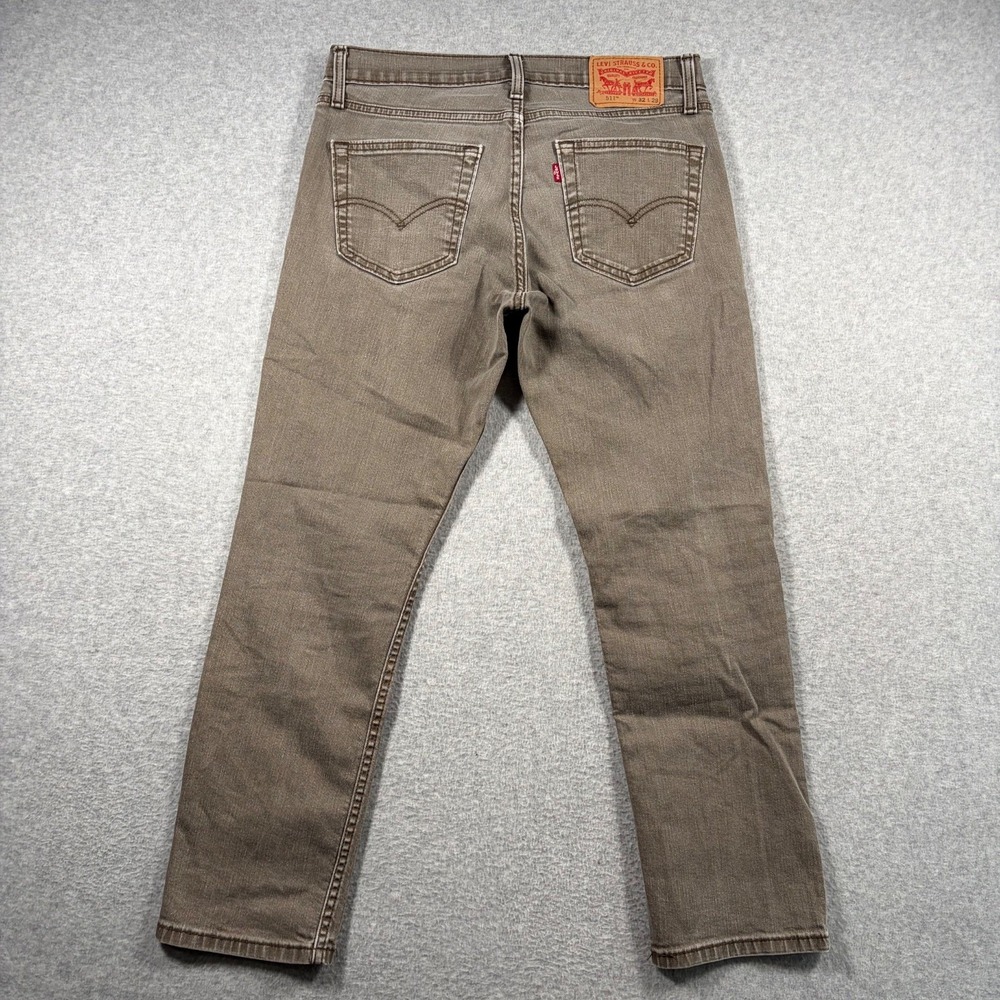 Levi's 511 Slim Fit Jeans Mens 32x29 Brown Denim Casual Classic Pants
